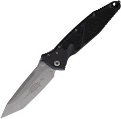 Microtech Socom Elite Knife Black Aluminum Handle Plain Tanto Apocalyptic M390 Blade MCT16110AP