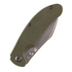 Kansept Nesstreet Folding Knife Olive Green G10 Handle 154CM Plain Edge Gray Titanium/Stonewash Finish T1039A3 -White Mountain Knives 1039T 7 16891.1695317289