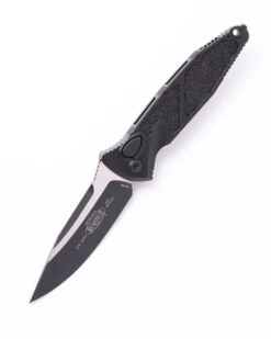 Microtech Socom Elite Automatic Knife Black Aluminum Handle Tactical Standard M390 Blade 160A-1T