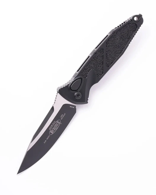Microtech Socom Elite Automatic Knife Black Aluminum Handle Tactical Standard M390 Blade 160A-1T 1 Microtech Socom Elite Automatic Knife Black Aluminum Handle Tactical Standard M390 Blade 160A-1T