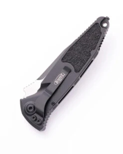 Microtech Socom Elite Automatic Knife Black Aluminum Handle Tactical Standard M390 Blade 160A-1T 5 Microtech Socom Elite Automatic Knife Black Aluminum Handle Tactical Standard M390 Blade 160A-1T -White Mountain Knives 130A 1T 02 72362.1757960132