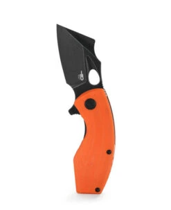 Bestech Lizard Folding Knife Orange G10 Handle D2 Plain Edge Black SW Finish BG39D