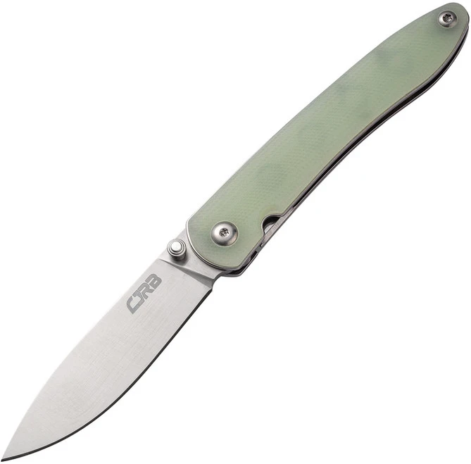 CJRB Ria Liner Lock Knife Natural Green G10 Handle Plain Sand Polish Blade J1917-NTG 1 CJRB Ria Liner Lock Knife Natural Green G10 Handle Plain Sand Polish Blade J1917-NTG