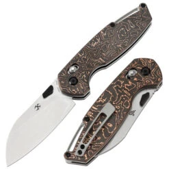 Kansept Model 6 Folding Knife Copper Carbon Fiber Handle S35VN Sheepsfoot Plain Edge K1022V2 -White Mountain Knives 1 0a85528b 8d4d 4d3f bf65 186579c505b4 700x700 33541.1754597087