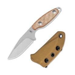 Kizer Muskrat Fixed Blade Knife Brown Micarta Handle 154CM Plain Edge 1064C1 -White Mountain Knives 1 7e094518 4b8f 4952 9487 6496031b5f1c 64276.1737738604