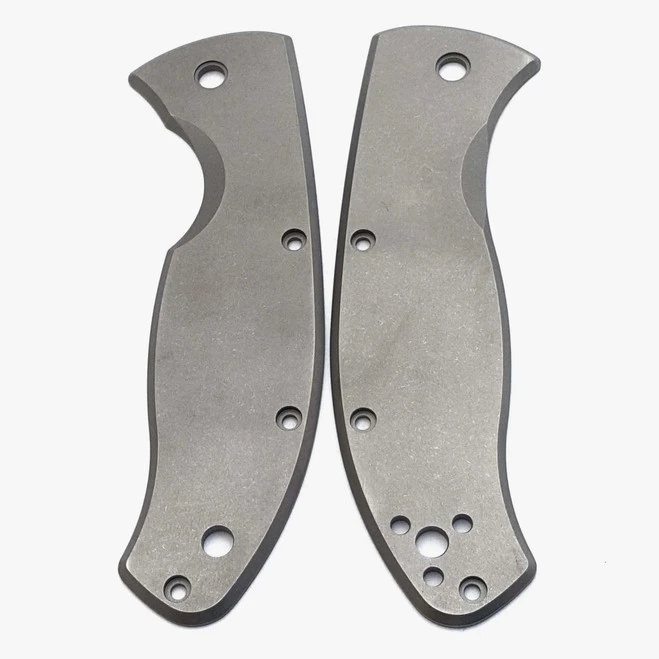 Flytanium Titanium Scales For Spyderco Tenacious Stonewash Finish FLY-573 6 Flytanium Titanium Scales For Spyderco Tenacious Stonewash Finish FLY-573 - Image 6