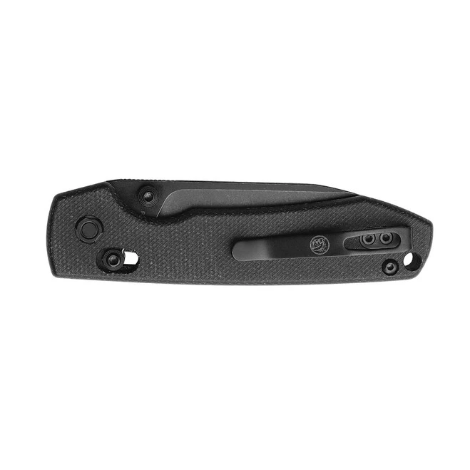 Vosteed Raccoon Crossbar Lock Folding Knife Black Micarta Handle 14C28N Black Stonewashed Blade RCCB32VPMH 2 Vosteed Raccoon Crossbar Lock Folding Knife Black Micarta Handle 14C28N Black Stonewashed Blade RCCB32VPMH - Image 2