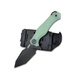 Kubey Golf EDC Fixed Blade Knife Jade G10 Handle AUS-10 Tanto Point Plain Edge Blackwash Finish KU230D -White Mountain Knives 230D 4 25461.1679411698
