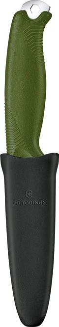 Victorinox Venture Pro Fixed Blade Knife Olive TPE Handle 14C28N Plain Edge 3.0902.4