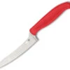 Spyderco Z-Cut Kitchen Knife Red Polypropylene Handle CTS-BD1 Plain Edge Satin Finish K14PRD