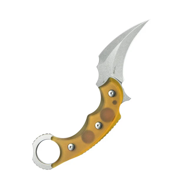 Kubey Velociraptor Pikal Karambit Fixed Blade Knife Ultem Handle Beadblast 14C28N Blade KU448B 2 Kubey Velociraptor Pikal Karambit Fixed Blade Knife Ultem Handle Beadblast 14C28N Blade KU448B - Image 2