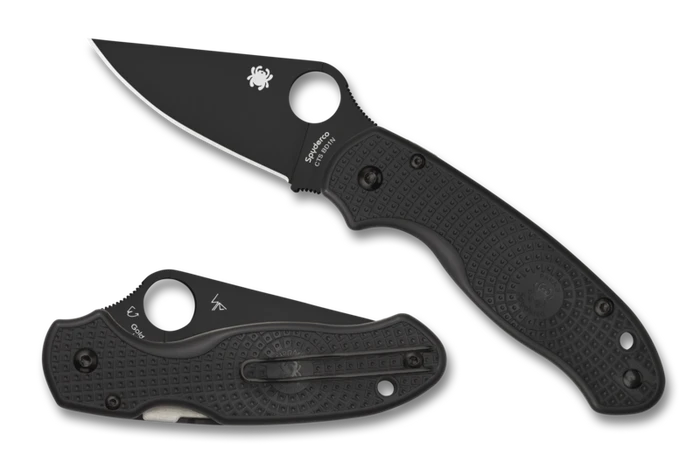 Spyderco Para 3 Lightweight Folding Knife Black FRN Handle Plain Black Blade C223PBBK 1 Spyderco Para 3 Lightweight Folding Knife Black FRN Handle Plain Black Blade C223PBBK