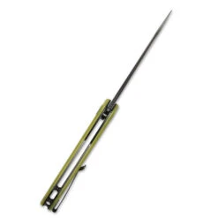 Kubey Nova Folding Knife Yellow G10 Handle Plain Edge Black Stonewash Finish KU117C -White Mountain Knives 63544c78 05b7 4247 897b f0f041e72b08 40480.1633366132