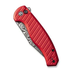 Civivi Stormhowl Folding Knife Red Aluminum Handle Damascus Clip Point Plain Edge C23040B-DS1 -White Mountain Knives 684df1d2 7fc6 4c88 a572 37865a99ecbc 43180.1704310750