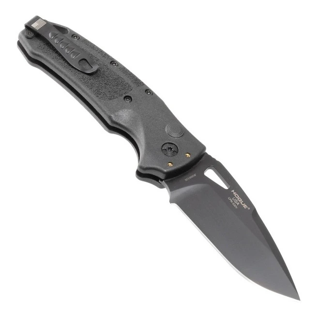 Hogue Sig Auto Knife Black Polymer Handle S30V Drop Point Plain Edge Black Cerokote Finish HO36330 4 Hogue Sig Auto Knife Black Polymer Handle S30V Drop Point Plain Edge Black Cerokote Finish HO36330 - Image 4