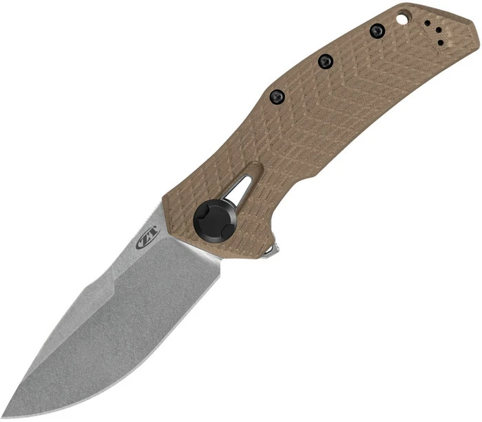 Discontinued Zero Tolerance KVT Frame Lock Knife Tan G10 Handle Plain Edge 20CV Blade 0308 1 Discontinued Zero Tolerance KVT Frame Lock Knife Tan G10 Handle Plain Edge 20CV Blade 0308