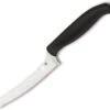 Spyderco Z-Cut Kitchen Knife Black Polypropylene Handle CTS-BD1 Blunt Tip Serrated Edge K13SBK