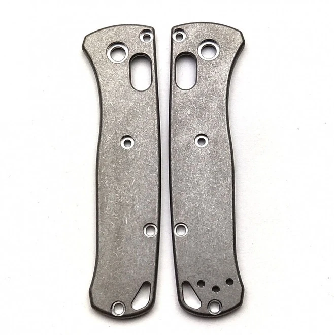 Flytanium Antique Stonewash Titanium Scales For Benchmade Mini Bugout Knife 1 Flytanium Antique Stonewash Titanium Scales For Benchmade Mini Bugout Knife