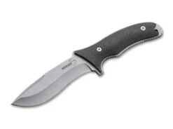 Boker Orca Pro Fixed Blade Knife Gray Micarta Handle Plain D2 Blade 02BO015