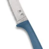 Spyderco Counter Puppy Kitchen Knife Blue Plastic Handle 7Cr17 Serrated Edge K20SBL