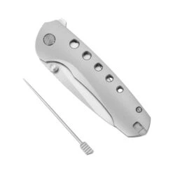 Remette BEE Pocket Knife Orange Peel Titanium Handle M390 Blade Steel W/Titanium Toothpick RT-31022 -White Mountain Knives 991594da ec7a 4f0c a223 a281d16a90bf 60341.1720554304