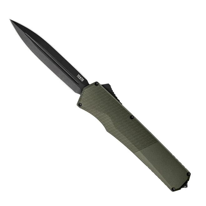 Tekto A5 Spry Out The Front Automatic Knife Green Aluminum Handle S35VN Spear Point Plain Black Blade 1 Tekto A5 Spry Out The Front Automatic Knife Green Aluminum Handle S35VN Spear Point Plain Black Blade