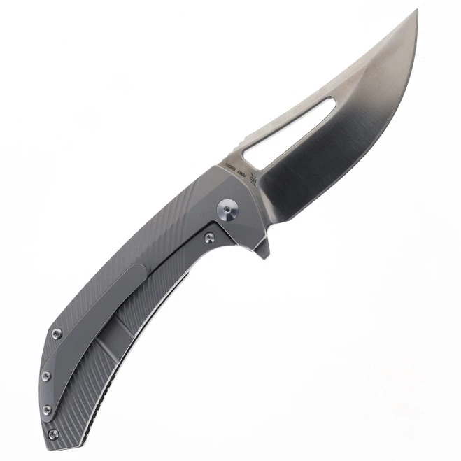 Artisan Cutlery Banjaara Folding Knife Titanium Handle S90V Blade 1868G-GY 2 Artisan Cutlery Banjaara Folding Knife Titanium Handle S90V Blade 1868G-GY - Image 2