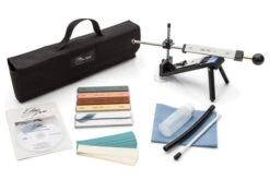 Edge Pro Apex 4 Knife Sharpening System 5 Stones, 1 Hone, Polishing Tape, Bag ++ -White Mountain Knives Apex Pro 4 kit lg 76954.1528839054