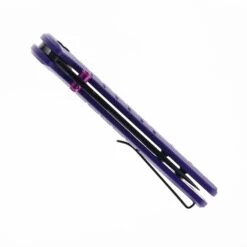 Bestechman Goodboy Jr Button Lock Folding Knife Purple G10 Handle D2 Plain Edge Black PVD Finish BMK10G -White Mountain Knives BESTECHMAN BMK10G 02 06960.1729266330