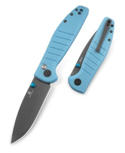 Bestech Goodboy Folding Knife Blue G10 Handle D2 Plain Grey Blade BMK04C -White Mountain Knives BMK04C 4 20362.1695230045