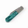 Big Bro Jack Folding Knife Kirinite Oz Green Handle S90V Plain Edge Dark Blasted Tumbled Finish