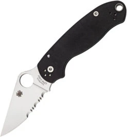 Spyderco Paramilitary 3 Knife Black G10 Handle Combo CPM S45V Stainless Edge Para 3 C223GPS 7 Spyderco Paramilitary 3 Knife Black G10 Handle Combo CPM S45V Stainless Edge Para 3 C223GPS -White Mountain Knives C223GPS 94678.1640882746