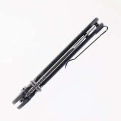 WMK Exclusive CJRB Pyrite Bowie J1942-AL Gray Aluminum Handle Button Lock AR-RMP9 Bowie Blade -White Mountain Knives CJRB BOWIE PYRITE J1942 AL 02 20088.1714149317