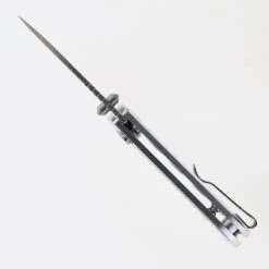 Discontinued WMK Exclusive CJRB Mica Mini Pyrite Frag Pattern Button Lock Pocket Knife Aluminum Handle AR-RPM9 J1934-AL -White Mountain Knives CJRB J1934A AL 04 29239.1698778083