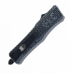 Cobra Tec Small CTK-1 OTF Knife Carbon Fiber Handle Plain Dagger D2 Blade SCFCTK-1SDAGNS -White Mountain Knives COBRATECH SMALL CTK 1 CARBON FIBER 03 70980.1751396253