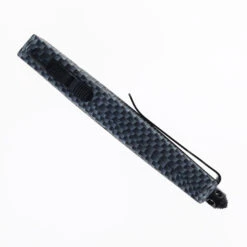 Cobra Tec Small CTK-1 OTF Knife Carbon Fiber Handle Plain Dagger D2 Blade SCFCTK-1SDAGNS -White Mountain Knives COBRATECH SMALL CTK 1 CARBON FIBER 04 31907.1751396253