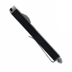 Cobra Tec Small Sindwinder OTF Knife Black Aluminum Handle Drop Point Damascus Blade SBSWDNSDAM -White Mountain Knives COBRA TECH small sidewinder sbswdnsdam 02 95653.1751299569