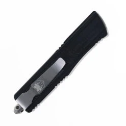 Cobra Tec Small Sindwinder OTF Knife Black Aluminum Handle Drop Point Damascus Blade SBSWDNSDAM -White Mountain Knives COBRA TECH small sidewinder sbswdnsdam 03 19461.1751299570