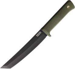 Cold Steel Recon Fixed Blade Knife OD Green Handle SK5 Plain Black Blade 49LRTODBK