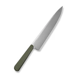 Civivi Cibus Chef Knife Milled OD Green G10 Handle 14C28N Plain Edge C23048-2 -White Mountain Knives Clipping Path Cibus C23048 2 2 18852.1742393841