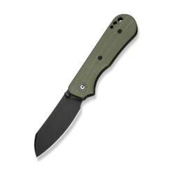 Civivi Crabby Folding Knife OD Green G10 Handle 14C28N Plain Edge Black Stonewash Finish C24055-1