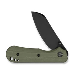 Civivi Crabby Folding Knife OD Green G10 Handle 14C28N Plain Edge Black Stonewash Finish C24055-1 -White Mountain Knives Clipping Path Crabby C24055 1 3 36004.1744811259