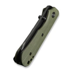Civivi Crabby Folding Knife OD Green G10 Handle 14C28N Plain Edge Black Stonewash Finish C24055-1 -White Mountain Knives Clipping Path Crabby C24055 1 6 37206.1744811259