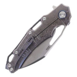 Defcon Gravity Folding Knife Laser Titanium Handle M390 Wharncliffe Plain Edge TF9313-2 -White Mountain Knives DEFCON TF9313 2 03 83929.1713898689.1280.1280 38355.1713899751