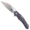 Defcon Gravity Folding Knife Laser Titanium Handle M390 Wharncliffe Plain Edge TF9313-2