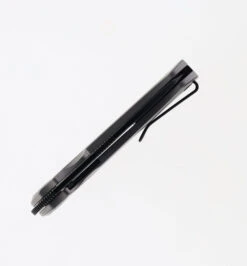 Divo Buzz Reverse Tux Folding Knife Bead Blast Titanium Handle 20CV Plain Edge Blackwash Finish -White Mountain Knives DIVO BLACK BLADE STONE HANDLE 02 76568.1686066042