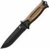 Gerber StrongArm Knife Coyote Rubber Handle Black Plain Edge GE1058 N