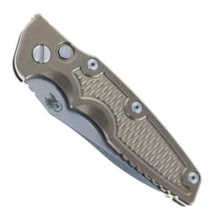 Hinderer Automatic Eklipse 3.5" Spear Point S45VN Pocket Knife Stonewashed Bronze Titanium Handle -White Mountain Knives HINDERER EKLIPSE S45VN SPEARPOINT AUTO STONEWASH BRONZE 01 34130.1748537565