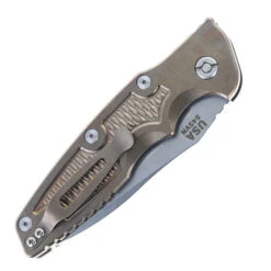 Hinderer Automatic Eklipse 3.5" Spear Point S45VN Pocket Knife Stonewashed Bronze Titanium Handle -White Mountain Knives HINDERER EKLIPSE S45VN SPEARPOINT AUTO STONEWASH BRONZE 03 14133.1748537565