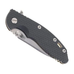 Hinderer XM-18 Skinny Slicer Folding Knife Black G10 Handle Magnacut Stonewashed Bronze Titanium -White Mountain Knives HINDERER MAGANCUT SKINNY SLICER HOLLOW GRIND STONEWASH Bronze BLACK G10 01 73445.1745260925